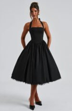 Venice - Vestito midi con corsetto allacciato - immagine 5