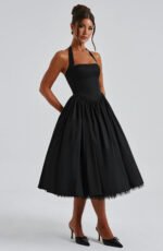 Venice - Vestito midi con corsetto allacciato - immagine 9