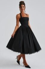 Venice - Vestito midi con corsetto allacciato - immagine 8