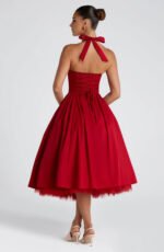 Venice - Vestito midi con corsetto allacciato - immagine 3